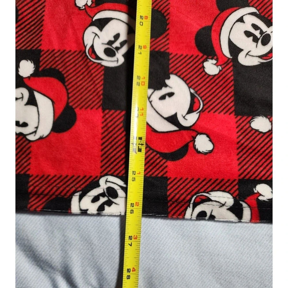 Disney Mickey Mouse Sleepwear Womens Medium Red Plaid Pull Over Long Sleeve NWT - Picture 11 of 16
